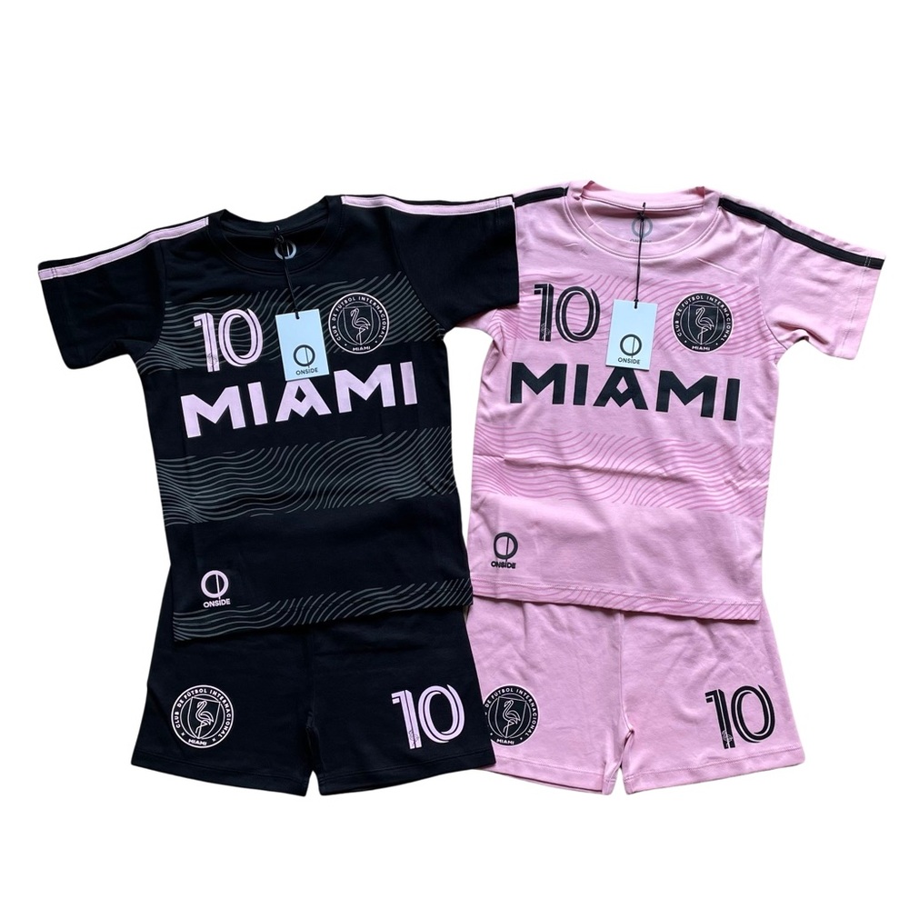 INTER MIAMI Messi Team-Inspired Kids Pajama Jersey Short All Sizes Cotton